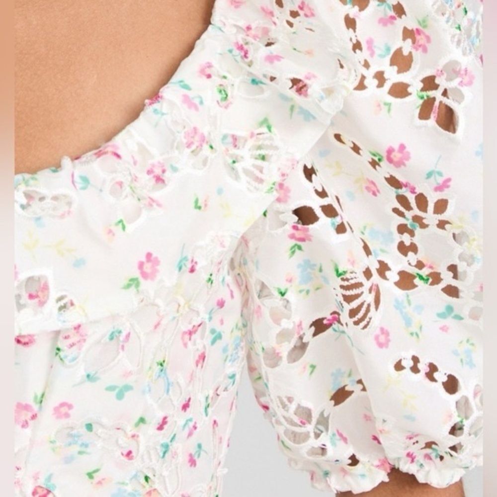 For Love & Lemons Magnolia Mini Dress Size Medium NWT - Picture 3 of 10